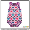 BKD all-over printing sleeveless style infants onesie